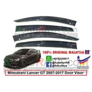 Mitsubishi Lancer GT 2007-2017 AG Door Visor Air Press Wind Deflector (Big 12cm Width)